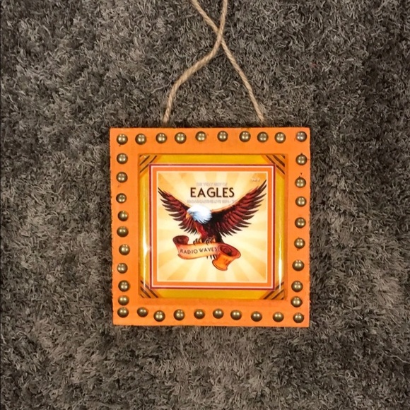 🌈2 $10 items for $10 (2 for 1) “The Eagles” rock band wall art 6” x 6” NWOT - Picture 3 of 4
